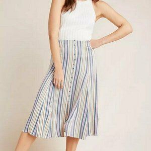 Maeve Freya Anthropologie Midi Swing skirt